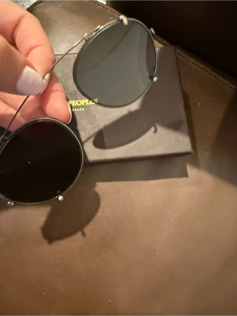 Oliver people 1186C Coleridge clip sunglasses